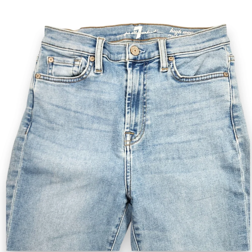 7FAMK High Waist Ankle Gwenevere Cropped Skinny Jeans Size 27 - Picture 4 of 14